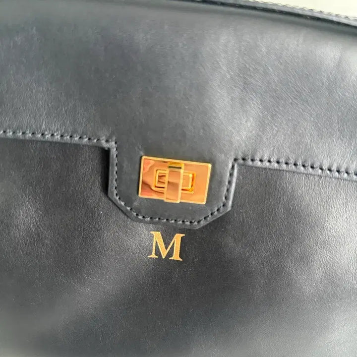 [BUNJANG] PEPPEROONYOON Leather No. 1 Black Small Tote Bag / PEPPEROONYOON 페퍼윤윤 레더 25 토트백