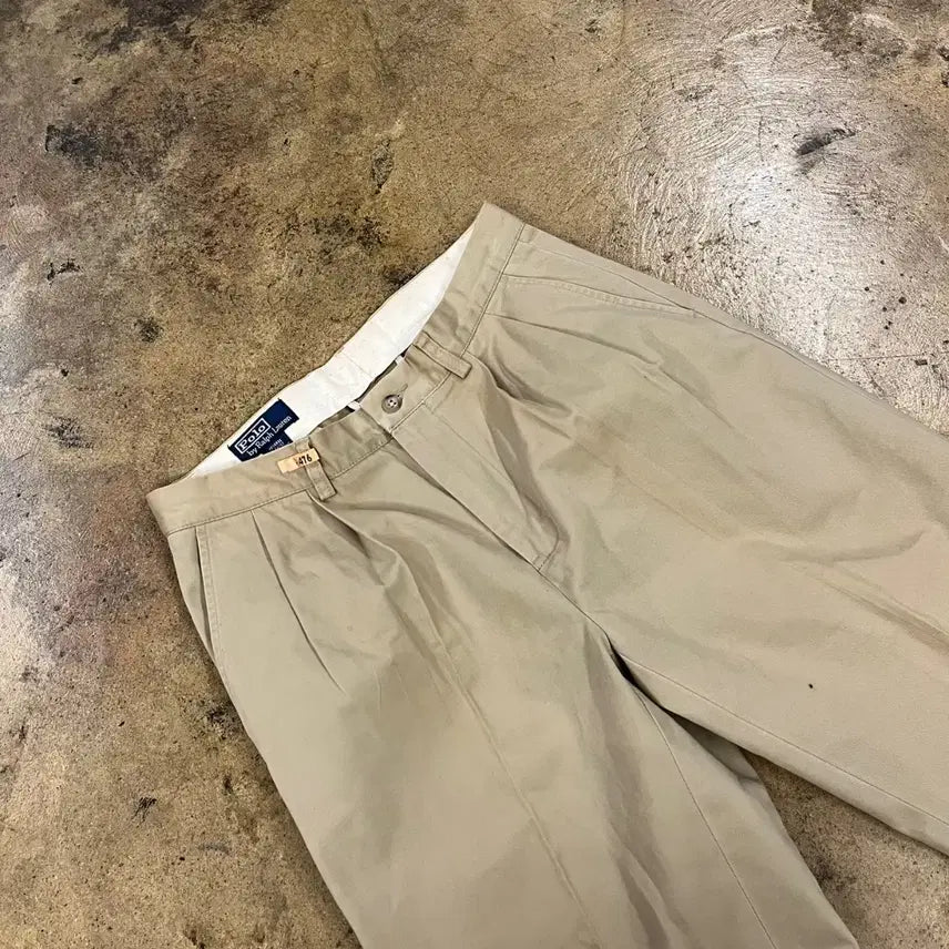 [BUNJANG] Polo Ralph Lauren Beige Cotton Pants / [정품] 폴로 랄프로렌 베이지 면바지
