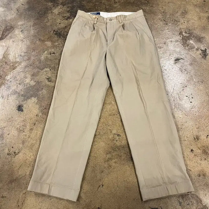 [BUNJANG] Polo Ralph Lauren Beige Cotton Pants / [정품] 폴로 랄프로렌 베이지 면바지