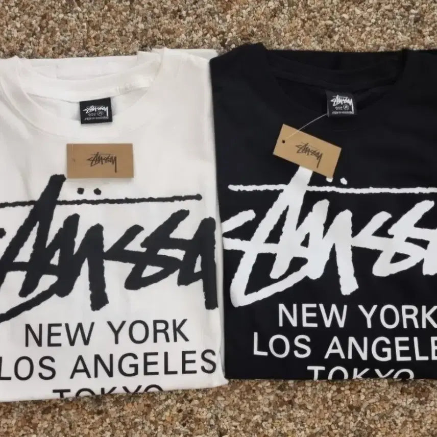 [BUNJANG] Stussy World Tour T-Shirt Cotton 100% Short Sleeve / 