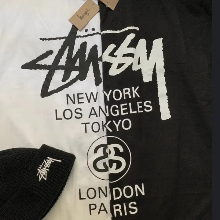 [BUNJANG] Stussy World Tour T-Shirt Cotton 100% Short Sleeve / 