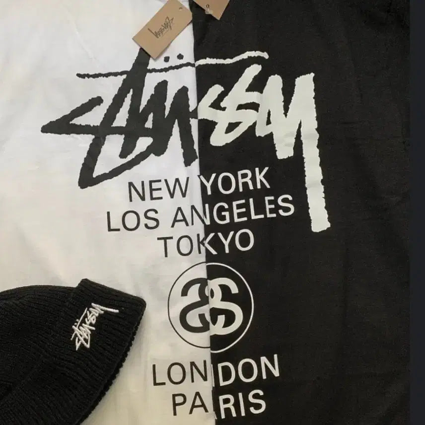 [BUNJANG] Stussy World Tour T-Shirt Cotton 100% Short Sleeve / 