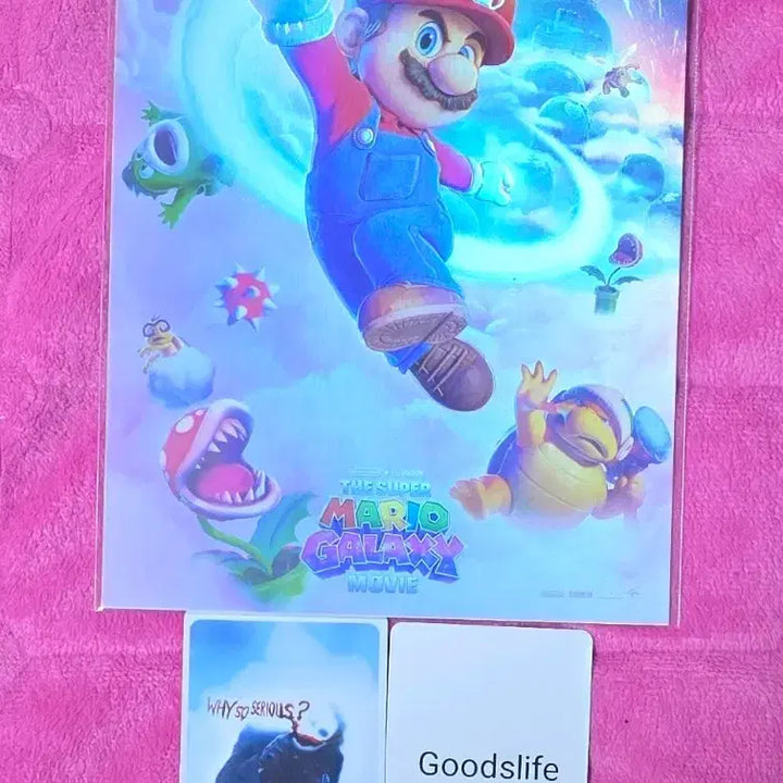 [BUNJANG] Super Mario Galaxy Art Card (Lotte Cinema Exclusive) / 슈퍼마리오갤럭시 아트카드 아카 롯데시네마 굿즈 특전