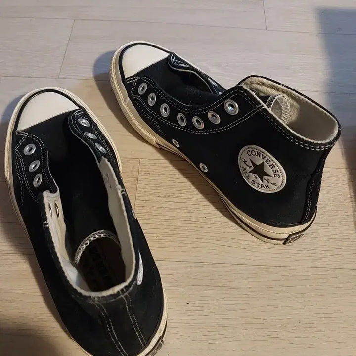 [BUNJANG] Converse All Star Black High Sneakers / 컨버스 올스타 블랙 하이 스니커즈230