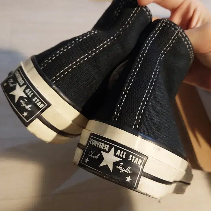 [BUNJANG] Converse All Star Black High Sneakers / 컨버스 올스타 블랙 하이 스니커즈230
