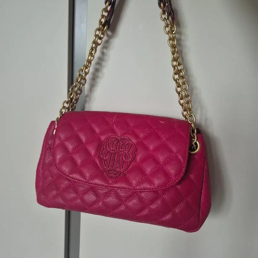 [BUNJANG] Beanpole Juicy Couture Chain Shoulder Bag Pink / 빈폴 쥬시꾸뛰르 체인 숄더백 핑크