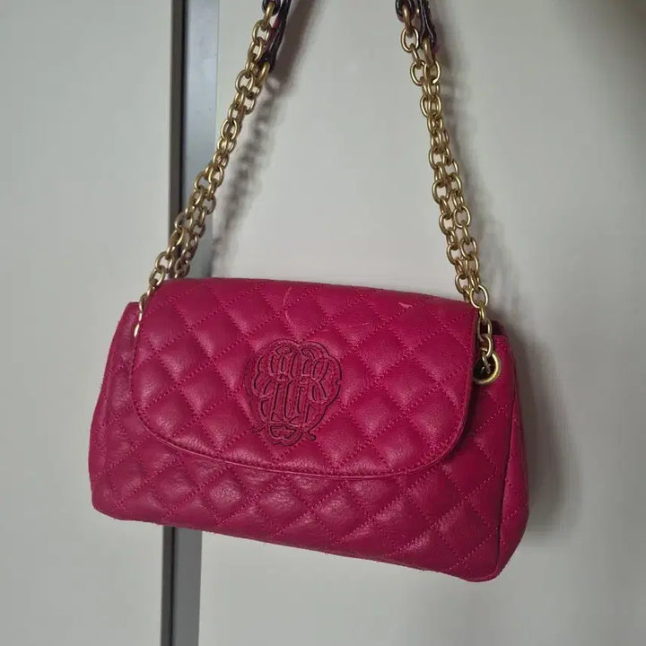 [BUNJANG] Beanpole Juicy Couture Chain Shoulder Bag Pink / 빈폴 쥬시꾸뛰르 체인 숄더백 핑크