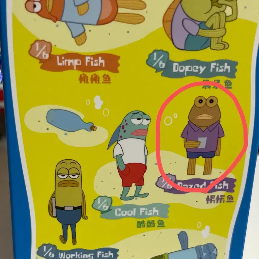 [BUNJANG] SpongeBob Pop Mart Resident Doll Keychain / 스폰지밥 팝마트 주민 인형 키링