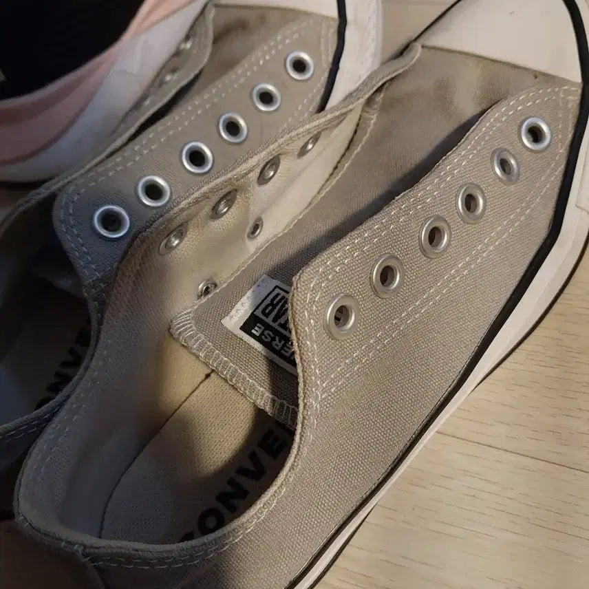 [BUNJANG] Converse All Star Grey Slip-On Shoes / 컨버스 올스타 회색 슬립온