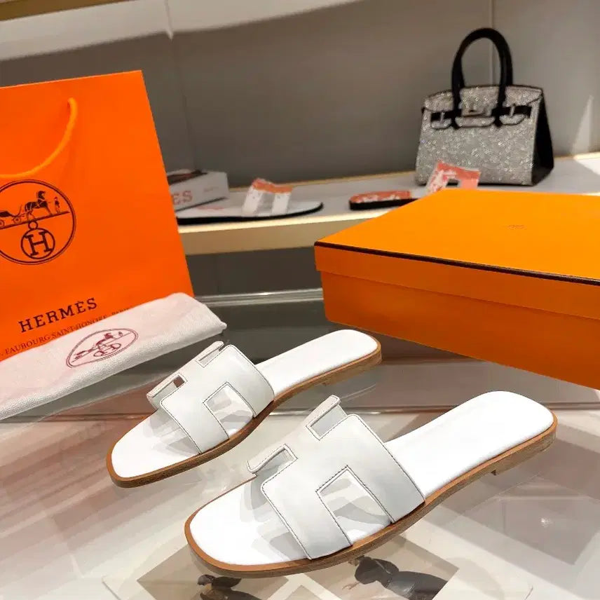 [BUNJANG] Hermès Oran Sandals White / 에르메스 오란 샌들 화이트 새상품 풀박스구매