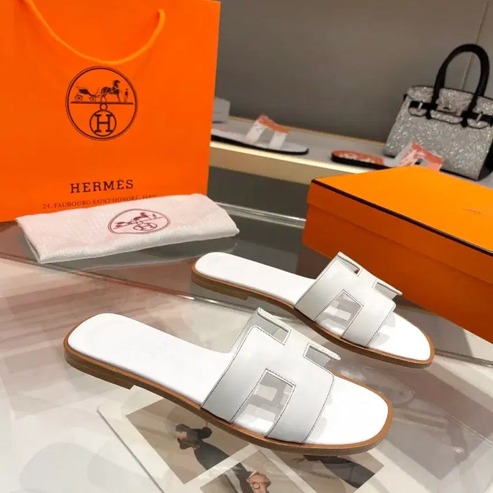 [BUNJANG] Hermès Oran Sandals White / 에르메스 오란 샌들 화이트 새상품 풀박스구매