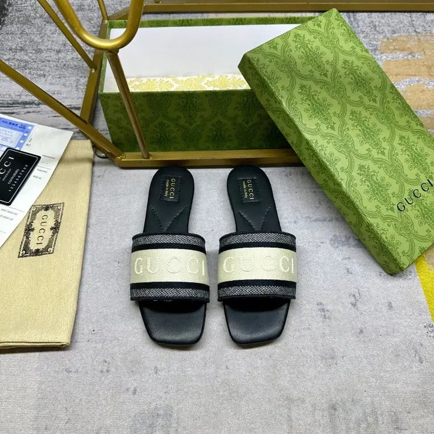 [BUNJANG] Gucci GG Slides Sandals Black / 구찌 GG 슬리퍼 샌들 블랙구매