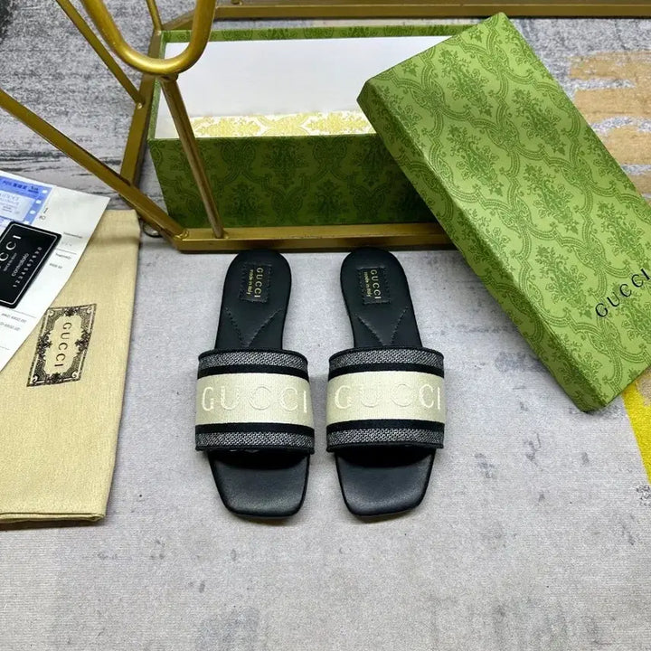 [BUNJANG] Gucci GG Slides Sandals Black / 구찌 GG 슬리퍼 샌들 블랙구매