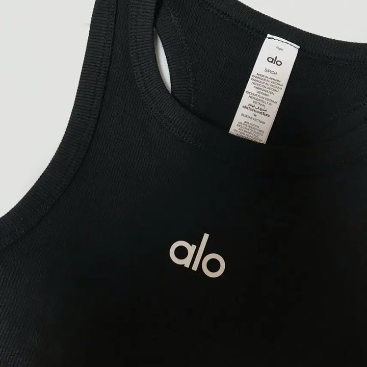 [BUNJANG] Alo Aspire Cropped Tank Top - Black (Size S) / 알로 탱크탑 새상품