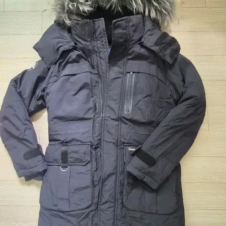 [BUNJANG] Firstlook Goose Black Fur Hooded Padded Jumper / 퍼스트룩 구스 블랙 퍼 후드 패딩 점퍼