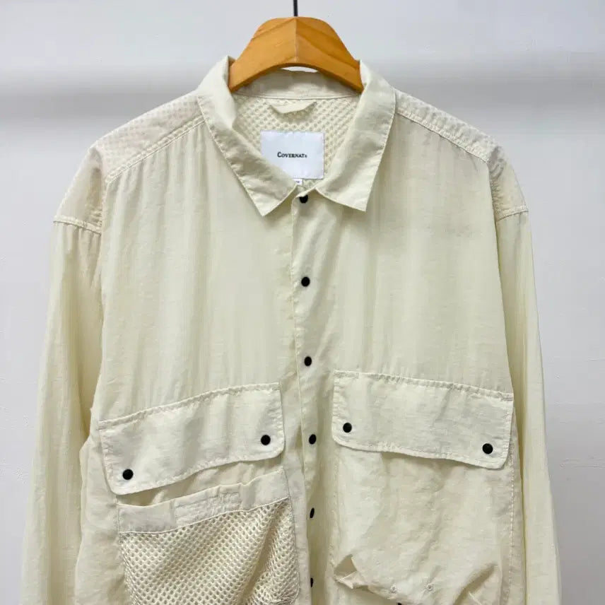 [BUNJANG] Covernat Utility Pocket Shirt XL / 커버낫 유틸리티 셔츠 오버핏 고프코어 남자셔츠 XL  JS46