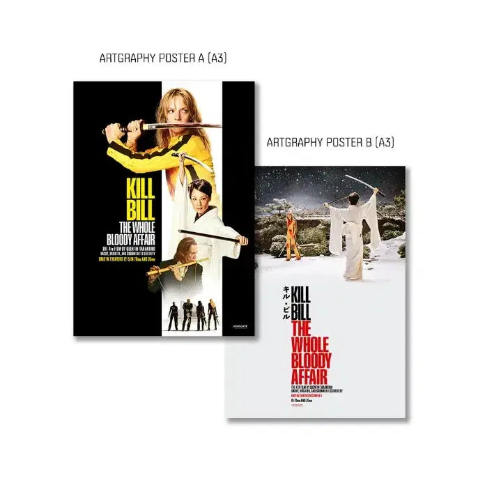 [BUNJANG] Megabox Kill Bill Artgraphy Poster Bundle Set (2 Types) / 2종일괄)킬 빌 아트그라피 2종 포스터 메가박스 판매