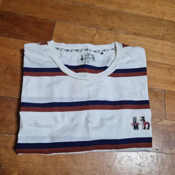 [BUNJANG] Hazzys Striped Short-Sleeve T-shirt Size 105 / 헤지스 스트라이프 반팔 티셔츠 105