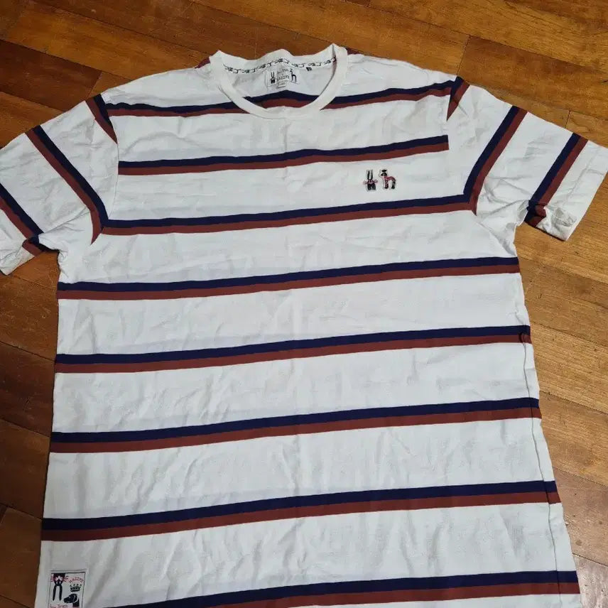 [BUNJANG] Hazzys Striped Short-Sleeve T-shirt Size 105 / 헤지스 스트라이프 반팔 티셔츠 105