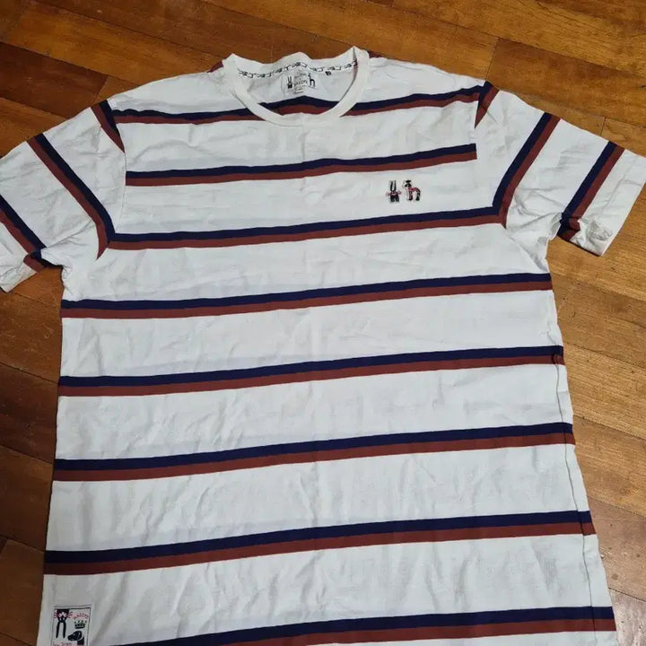 [BUNJANG] Hazzys Striped Short-Sleeve T-shirt Size 105 / 헤지스 스트라이프 반팔 티셔츠 105