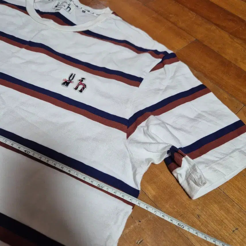 [BUNJANG] Hazzys Striped Short-Sleeve T-shirt Size 105 / 헤지스 스트라이프 반팔 티셔츠 105
