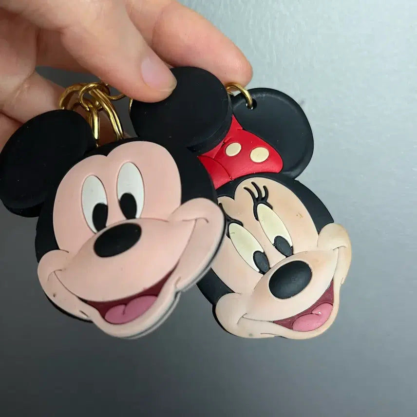 [BUNJANG] Disney Mickey &amp; Minnie Mouse Keyring Set / 미키마우스 미니마우스 키링 세트