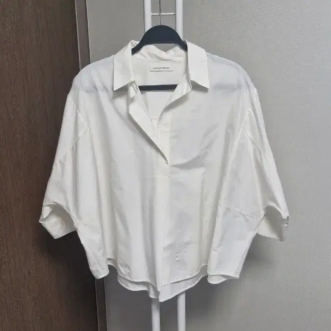 [BUNJANG] The Cashmere Cotton Silk Shirt Blouse White / 더캐시미어(F/55~66) 면실크셔츠블라우스 화이트