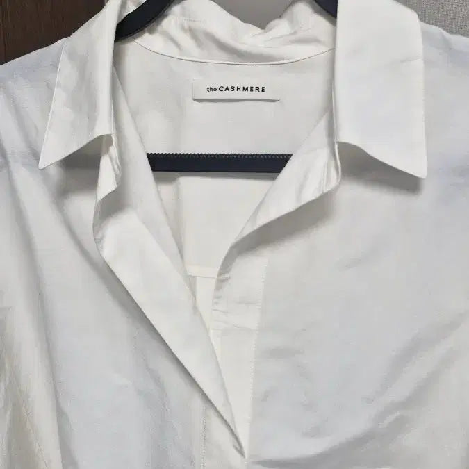 [BUNJANG] The Cashmere Cotton Silk Shirt Blouse White / 더캐시미어(F/55~66) 면실크셔츠블라우스 화이트