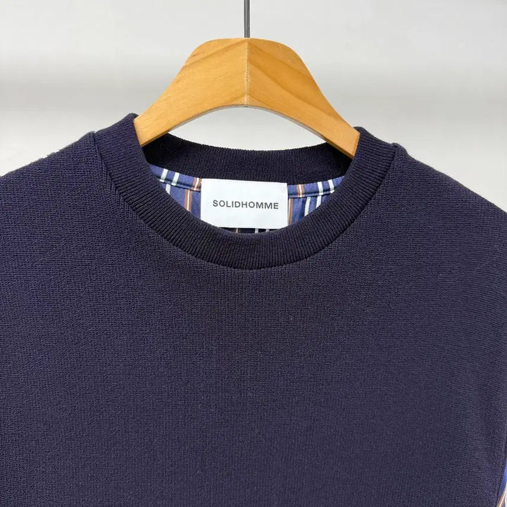 [BUNJANG] Solid Homme Layered Knit Shirt Men&