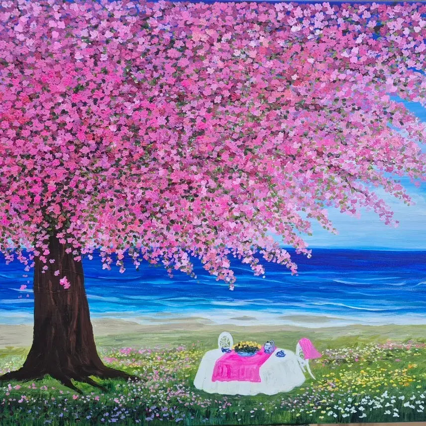 [BUNJANG] Serene Rest Acrylic Painting on Canvas (91x73cm) / 향기로운 휴식