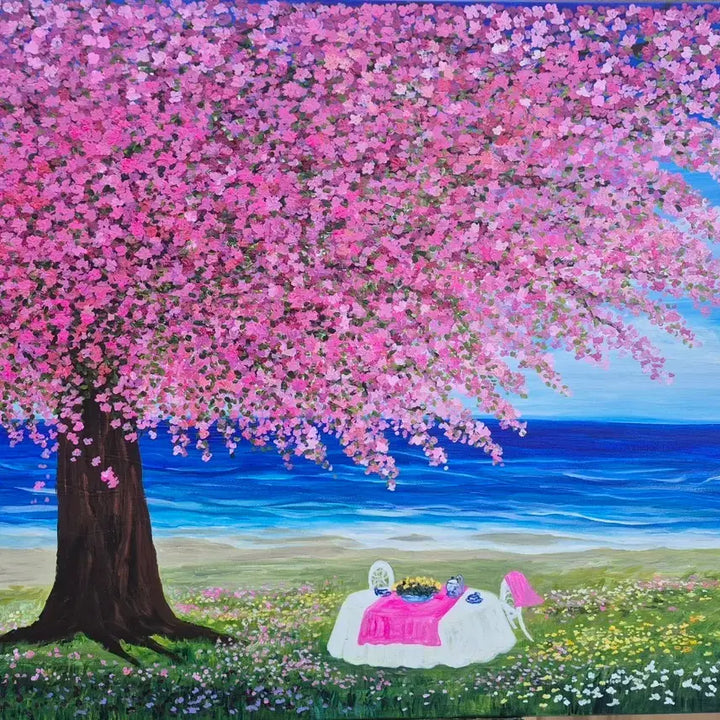 [BUNJANG] Serene Rest Acrylic Painting on Canvas (91x73cm) / 향기로운 휴식