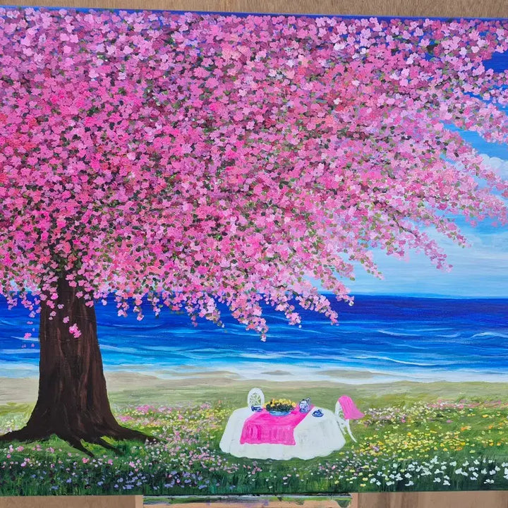 [BUNJANG] Serene Rest Acrylic Painting on Canvas (91x73cm) / 향기로운 휴식