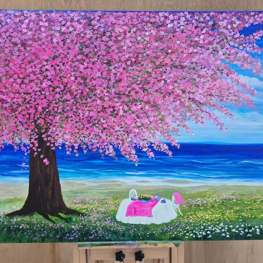 [BUNJANG] Serene Rest Acrylic Painting on Canvas (91x73cm) / 향기로운 휴식