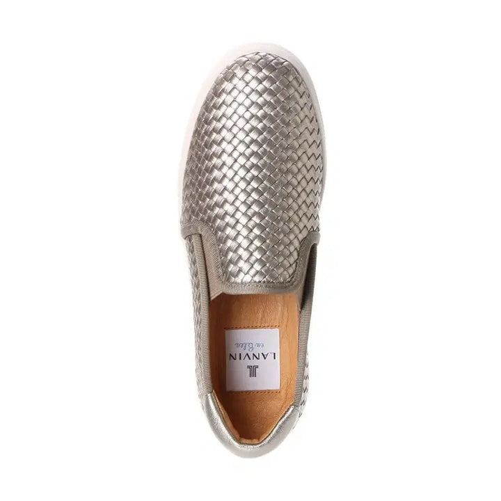 [BUNJANG] Lanvin en Bleu Mesh Slip-On Sneakers Silver / (정품) 랑방온블루 메쉬 슬립온 실버 / 22 (215~220)