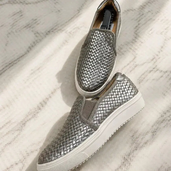 [BUNJANG] Lanvin en Bleu Mesh Slip-On Sneakers Silver / (정품) 랑방온블루 메쉬 슬립온 실버 / 22 (215~220)