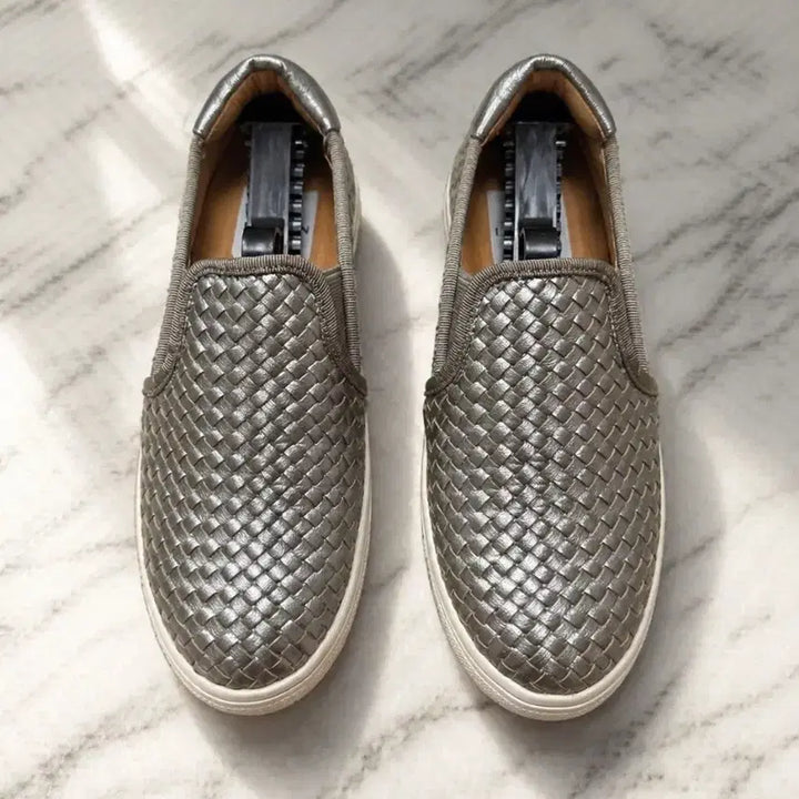 [BUNJANG] Lanvin en Bleu Mesh Slip-On Sneakers Silver / (정품) 랑방온블루 메쉬 슬립온 실버 / 22 (215~220)