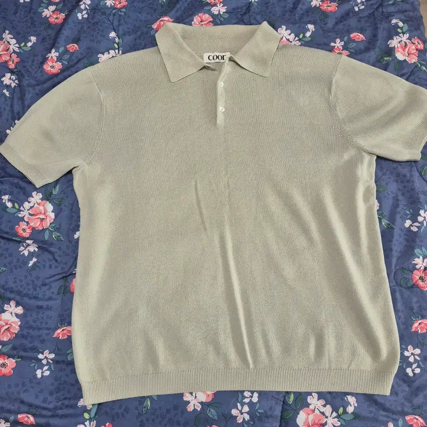 [BUNJANG] Coar Compact Sandy Polo Knit Light Gray / [쿠어]컴팩트 샌디 폴로 니트 라이트 그레이