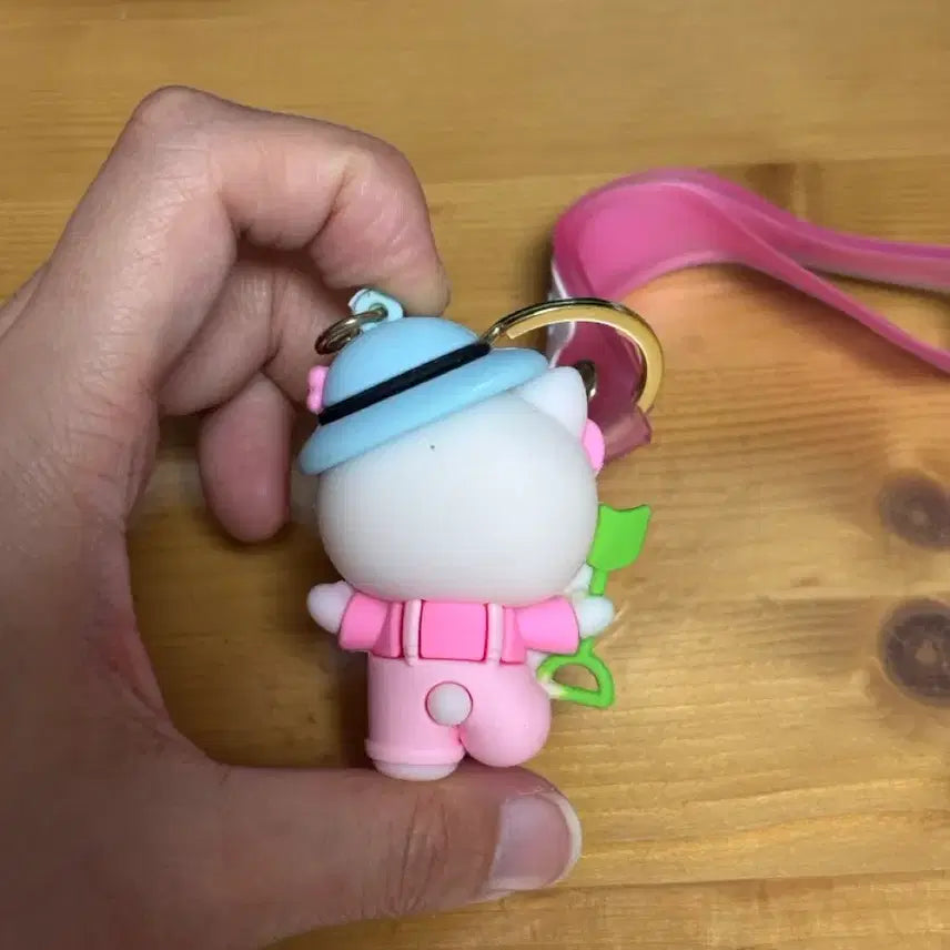 [BUNJANG] Sanrio Hello Kitty Flower Picnic Keyring Holder / 산리오 헬로키티 플라워 피크닉 키링 키홀더