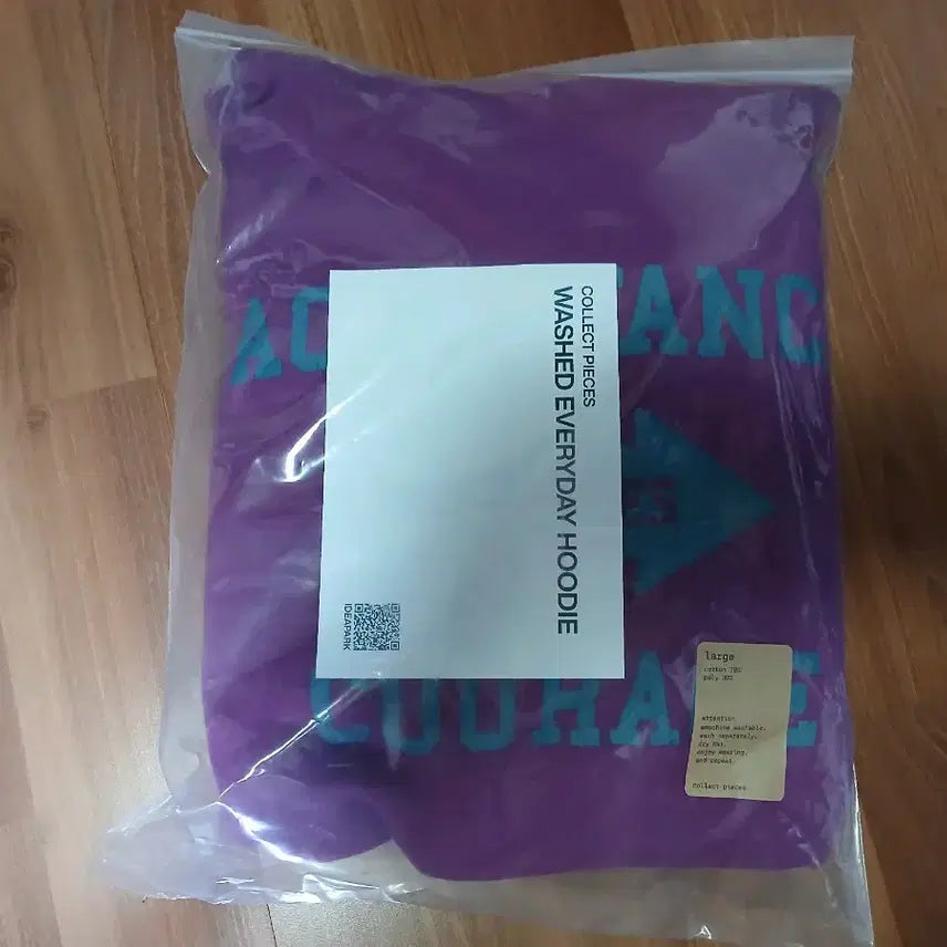 [BUNJANG] Collect Piece ABC Hoodie (Magenta) L / 컬렉트피시스 ABC HOODIE (MAGENTA) L