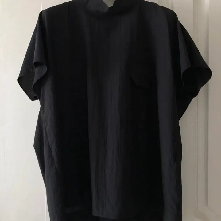 [BUNJANG] System Black Crinkled Blouse / 시스템 바스락 블라우스