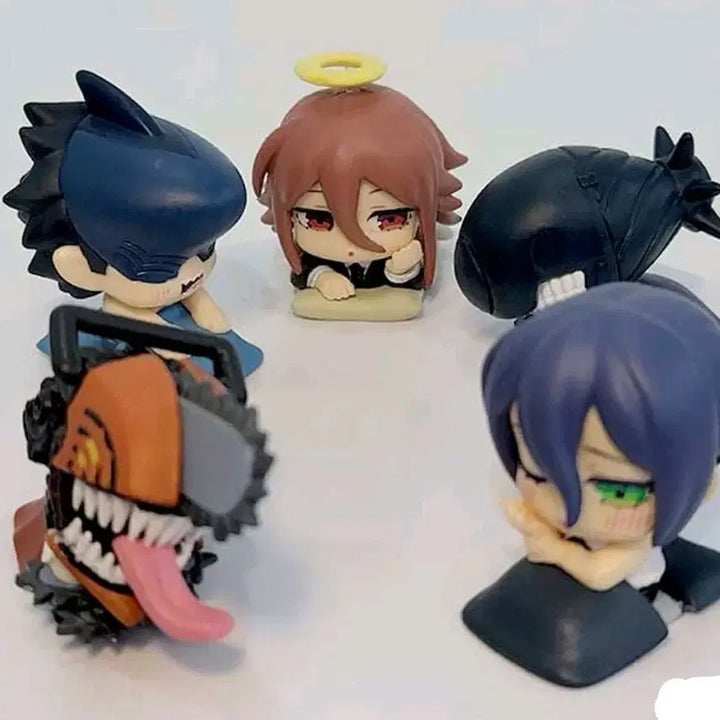 [BUNJANG] Chainsaw Man Stand Figures Set (5 Types) / 체인소맨 스탠드피규어 5종 세트(새상품)