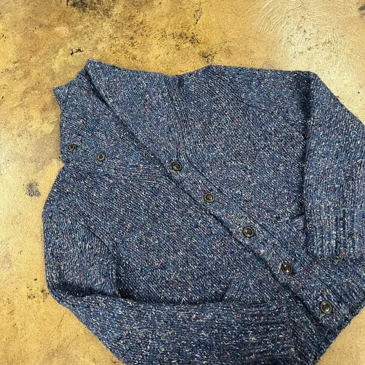 [BUNJANG] Polo Ralph Lauren Denim &amp; Supply Blue Cable Knit Cardigan / [정품] 폴로 데님앤서플라이 랄프로렌 블루 꽈배기 니트 가디건