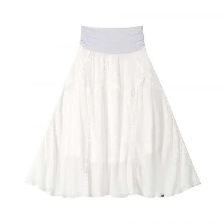 [BUNJANG] Earth Music &amp; Ecology Forest Long Skirt White / 어스지구 포레스트 롱스커트 화이트
