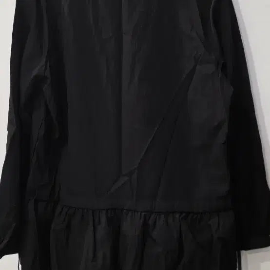 [BUNJANG] Black Long Sleeve Blouse Shirt / 검정색 롱 슬리브 블라우스 셔츠