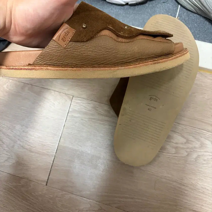 [BUNJANG] Gradus Suede Slides (Dark Brown) / (250) 그라더스 slides04
