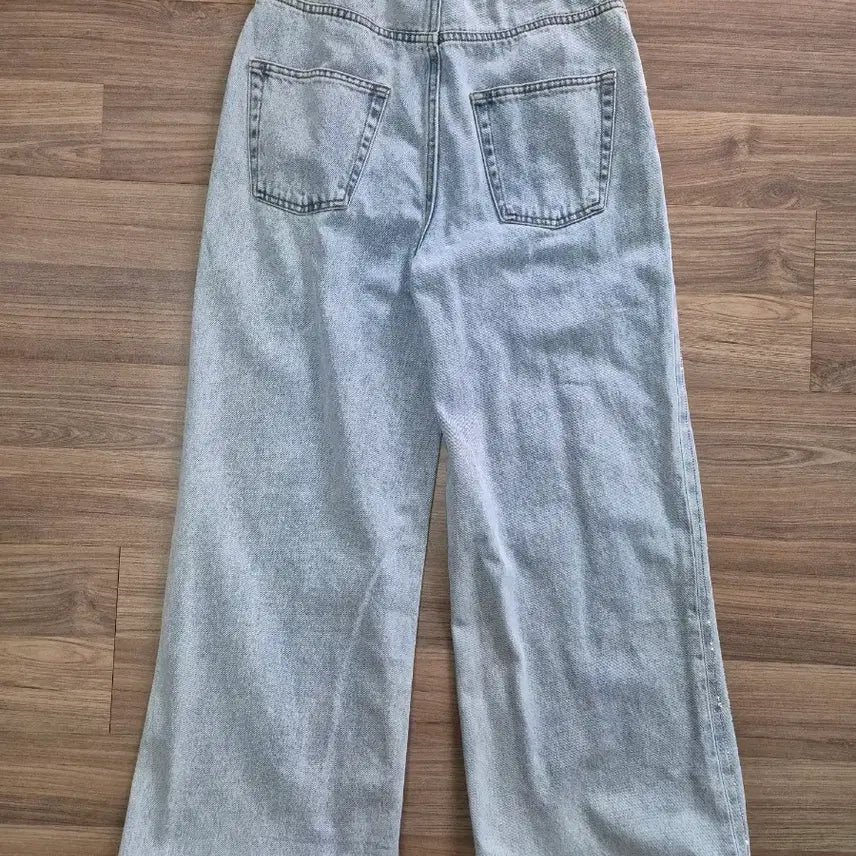 [SOLD OUT] [SANDRO/새상품] 산드로 24SS 라인스톤 와이드 데님 팬츠(36)