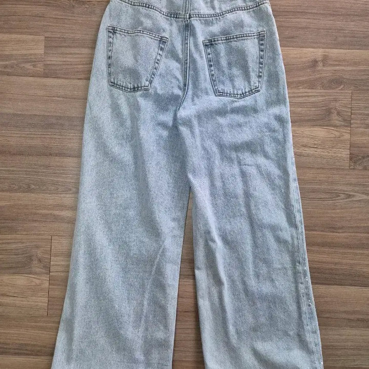 [SOLD OUT] [SANDRO/새상품] 산드로 24SS 라인스톤 와이드 데님 팬츠(36)