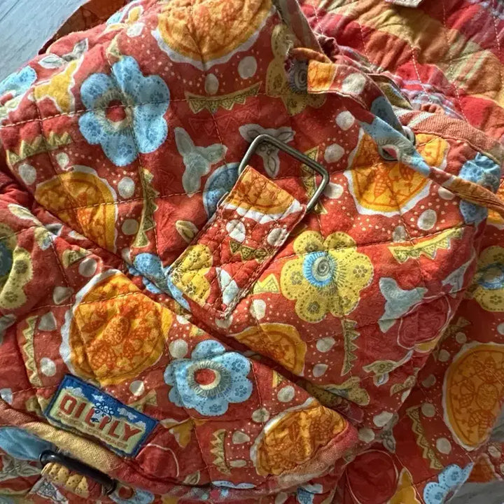 [SOLD OUT] 오일릴리 꽃무늬 퀼팅 백팩
