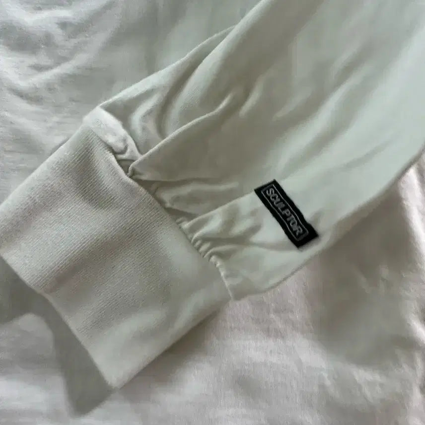 [BUNJANG] SCULPTOR White Long Sleeve T-Shirt / SCULPTOR 흰색 긴팔티