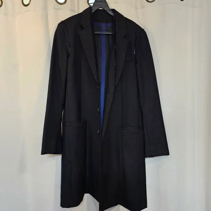 [BUNJANG] JohnUNDERCOVER Wool Blend Cut-off Detail Single Coat / 존 언더커버 JohnUNDERCOVER 울 블렌드 코트
